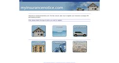 Desktop Screenshot of myinsurancenotice.com